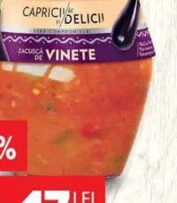 Capricii și Delicii Zăcuscă vinete/ciuperci/picantă 550 g