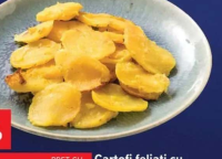 Cartofi feliați cu mărar și usturoi per 100 g