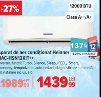 Heinner HAC-HSN12KIT++ Aparat de aer condiționat 12000 BTU