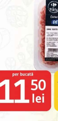 Piața ROMÂNĂ Carne proaspătă DE PORC Carne tocată porc 1 bucată