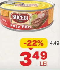 Bucegi Pate porc 120 g