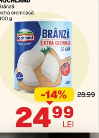 HOCHLAND Brânză extra cremoasă 400 g