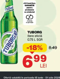 TUBORG Bere sticlă 0.75 L SGR