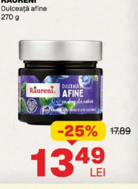 RÂURENI Dulceață afine 270 g