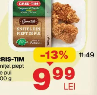 CRIS-TIM Șnițel piept de pui 200 g