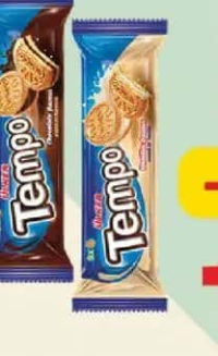 Ulker Tempo Biscuți cu vanilie și cremă de vanilie / de ciocolată 61 g