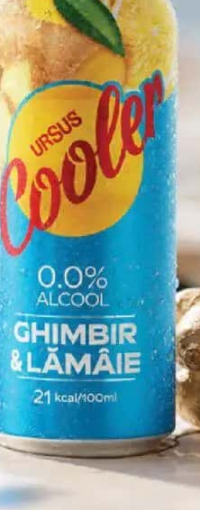 Ursus Cooler Ghimbir & Lămâie doză 0.5 L SGR