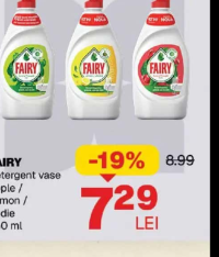 Fairy Detergent vase Apple / Lemon / Rodie 450 ml