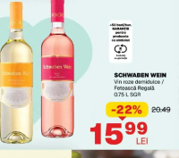 SCHWABEN WEIN Vin roze demidulce / Fetească Regală 0.75 L SGR