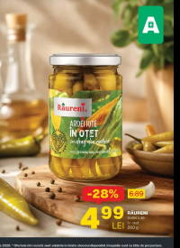 RÂURENI Ardei iute în oțet 260 g