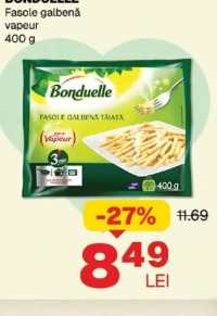 BONDUELLE Fasole galbenă vapeur 400 g