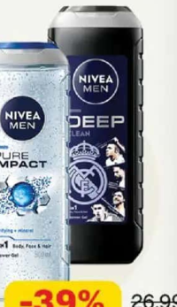 Nivea Men Gel de duș Deep / Pure Impact 500 ml