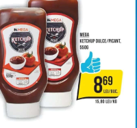 Mega Ketchup Dulce/Picant 550g
