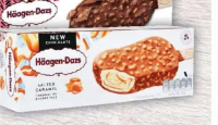 Häagen-Dazs Înghețată Ciocolată & Migdale / Caramel Sărat / Macadamia Britt / Vanilie, Caramel, Migd