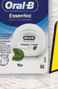 Oral B Aţă dentară Essential Floss 50m