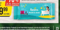Pampers Șervețele Umede Fresh, 80 buc.