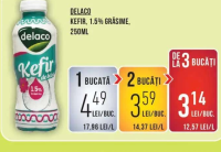 Delaco Kefir 1.5% grăsime 250ml