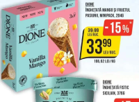 Dione Înghețată Mango și Fructul Pasiunii Minipack 204g