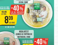 Mega Apetit Humus cu Susan și Zatar 200g