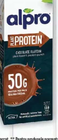 Alpro Protein Băutură din soia cu proteine și ciocolată 1L