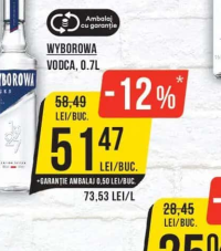 Wyborowa Vodca, 0.7L