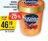 Nirvana Înghețată Pralines & Cream 549g