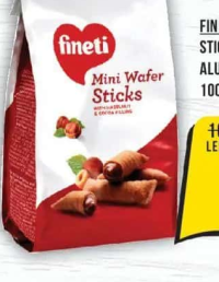 Fineti Sticks din napolitane cu alune de pădure și cacao 100g