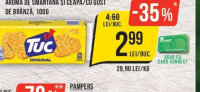 TUC Biscuiți Sărați, Original/ Sărați, cu aromă de smântână și ceapă/ cu gust de brânză, 100g