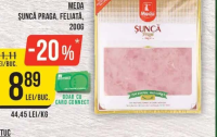 Meda Șuncă Praga, Feliată, 200g