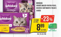 WHISKAS HRANĂ UMEDĂ PENTRU PISICI, DIVERSE SORTIMENTE PACHET, 4X85G