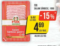 Fox Salam Sârbesc, 100g