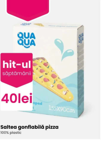 QUA QUA Saltea gonflabilă pizza 155X90cm