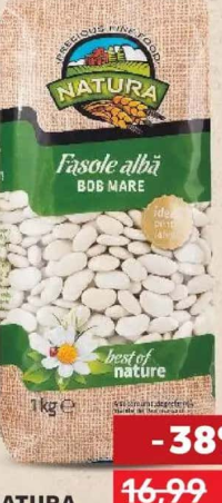 Natura Fasole albă bob mare 1 kg