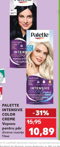 PALETTE INTENSIVE COLOR CREME Vopsea pentru păr diverse nuanțe 1 buc