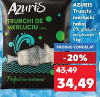 Azuris Trunchi de merluciu hake 1kg