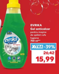 EVRIKA Gel anticalcar pentru mașina de spălat rufe hygiene 750 ml