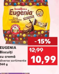 Eugenia Biscuiți cu cremă diverse sortimente 360 g