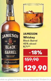 JAMESON Whiskey Black Barrel 40% alcool 0,7l