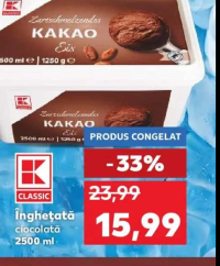 K-Classic Înghețată ciocolată 2500ml