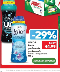 Lenor Perle parfumate pentru rufe fresh / spring awake 495 g
