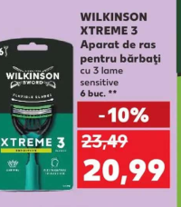 WILKINSON XTREME 3 Aparat de ras pentru bărbați cu 3 lame sensitive 6 buc