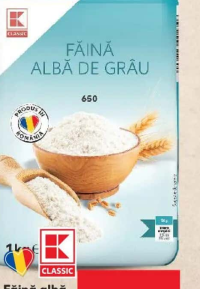 K-Classic Făină albă de grâu tip 650 1 kg