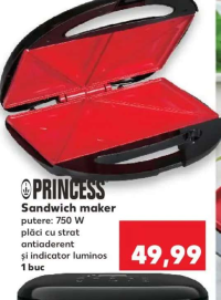 Princess Sandwich maker 750 W