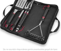 GRILL MEISTER Ustensile pentru grătar inox 5 piese 1 set