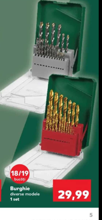 Parkside Burghie diverse modele 18/19 bucăți