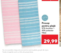 Sorbetto Prosop pentru plajă 57% bumbac + 43% poliester 1 buc