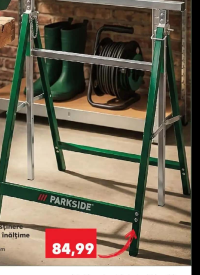 Parkside Capră de susținere reglabilă pe înălțime oțel 690x170x850 mm 1 buc