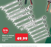 Parkside Chei cu clichet diverse modele și mărimi 5/6 piese 1 set
