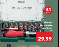 Parkside Mini set șurubelnițe cu clichet 41 piese 1 set
