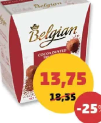 Belgian Trufe Original cu cacao 200 g